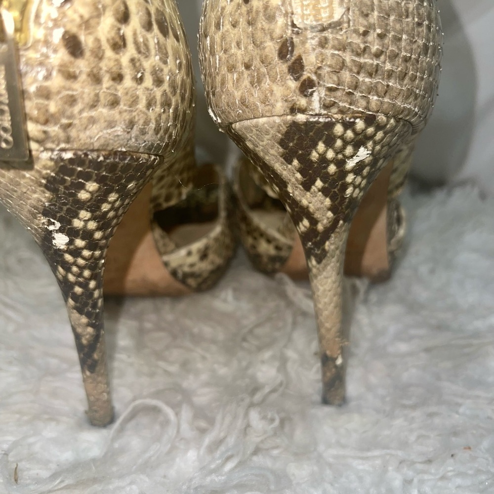 Jimmy Choo Private Peep Toe Pumps Python - image 7